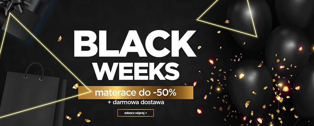 Black Week 2022 - Promocje materace Black Friday 2022 w salonach Pan Materac w Krakowie